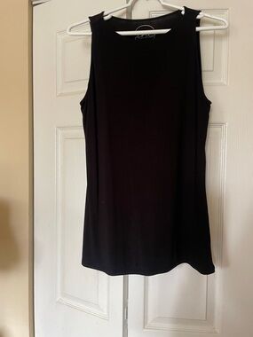 INC International Concepts Black Sleeveless Tank Top. Long length.
